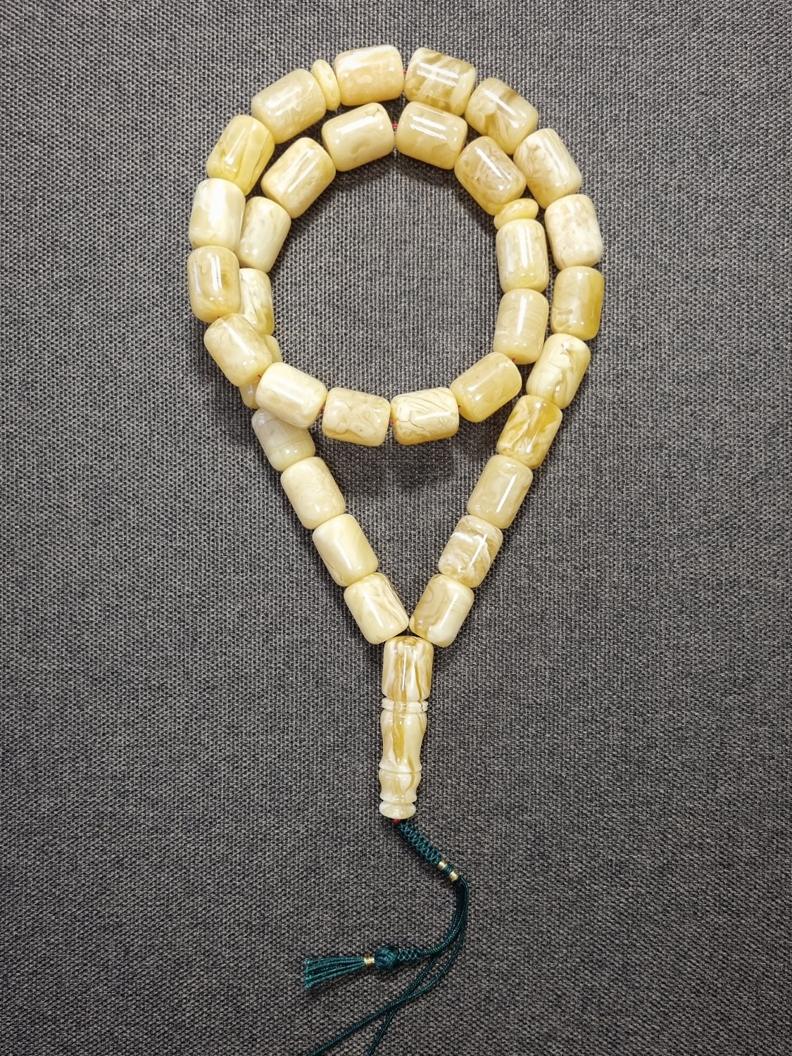 Natural Baltic amber handmade rosary – 33 beads (ART 03-2023)-min