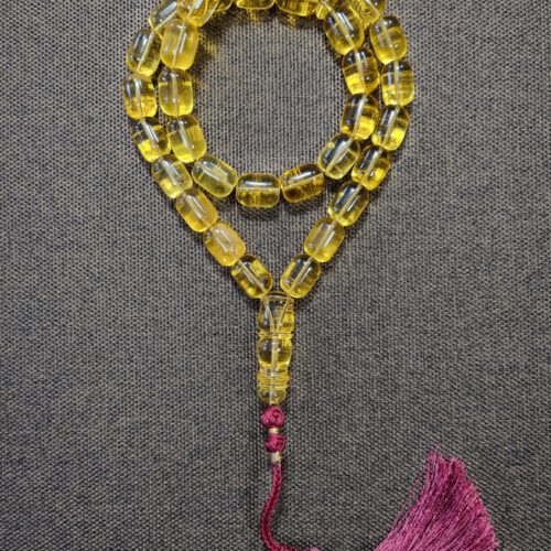 Natural Baltic amber handmade rosary - 33 beads (ART 16-2023)-min