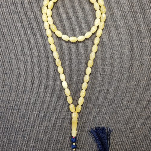 Natural Baltic amber handmade rosary - 57 beads (ART 32-2023)