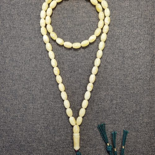Natural Baltic amber handmade rosary - 57 beads (ART 35-2023)