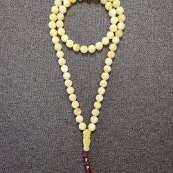 Natural Baltic amber handmade rosary - 66 beads (ART 26-2023)