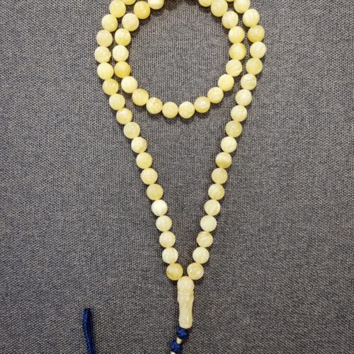 Natural Baltic amber handmade rosary - 66 beads (ART 27-2023)